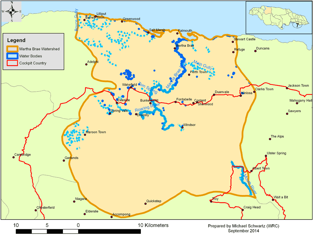 M Brae Watershed map