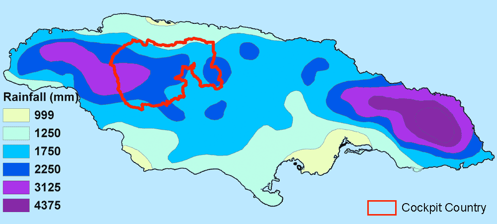 Rainfall map